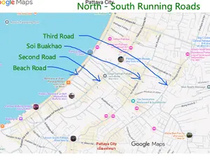 Central Pattaya North South Roads