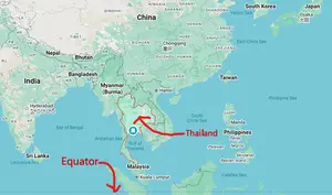 Thailand Location Map