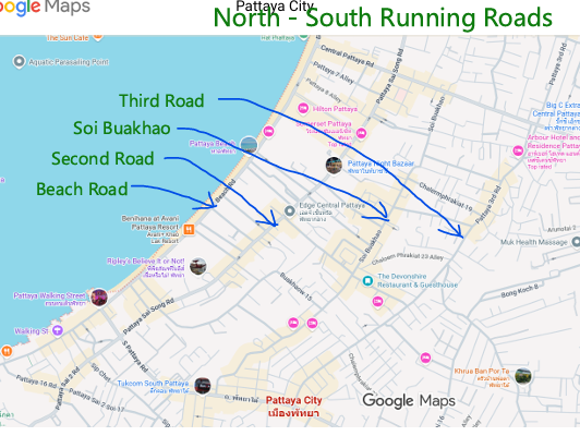 Central Pattaya North South Roads