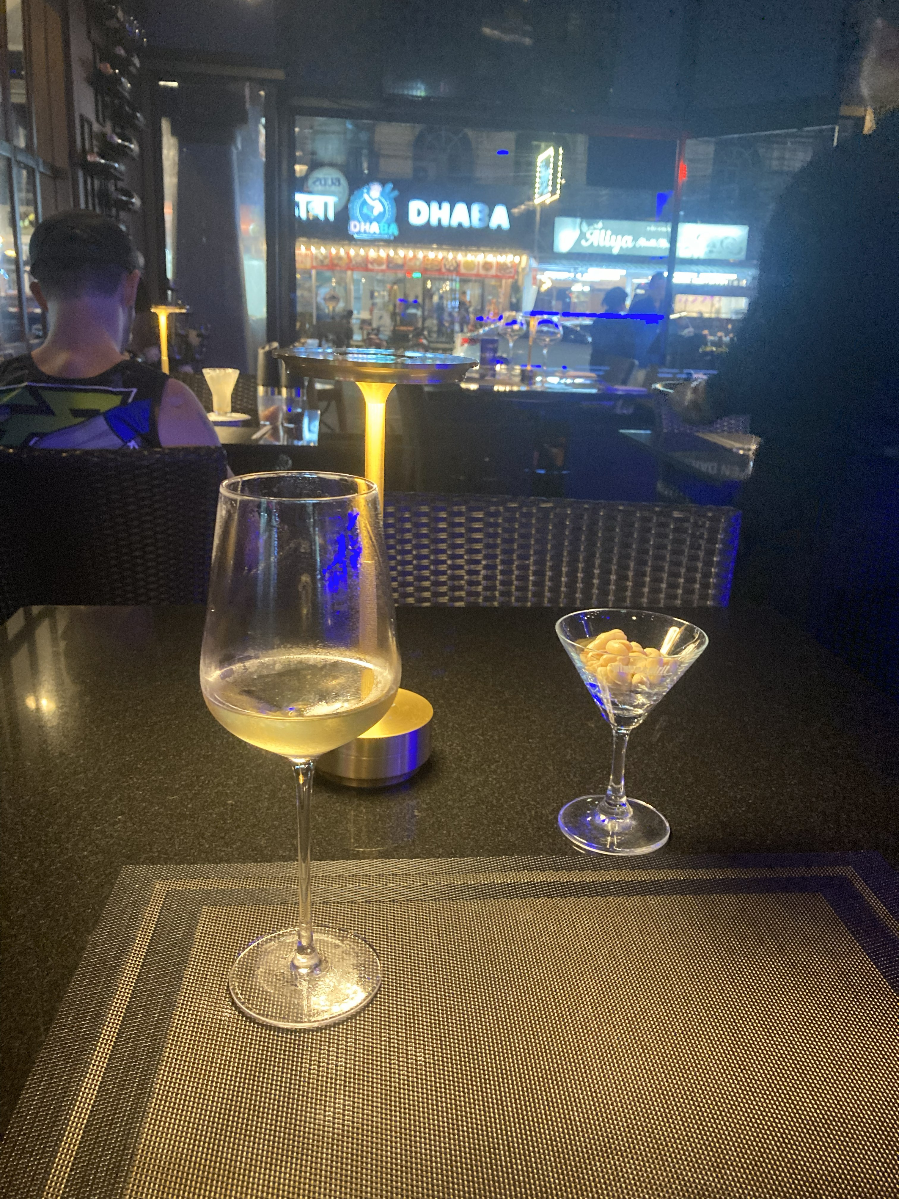 Glass of WIne at WIne Bar