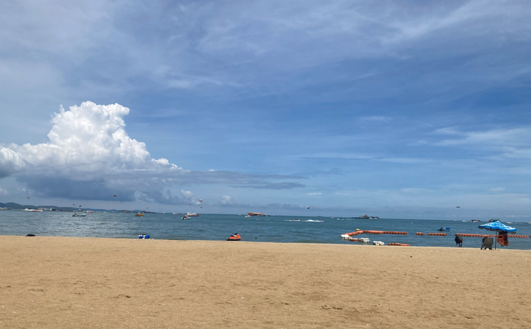 Pattaya Beach Hot Sunny Day