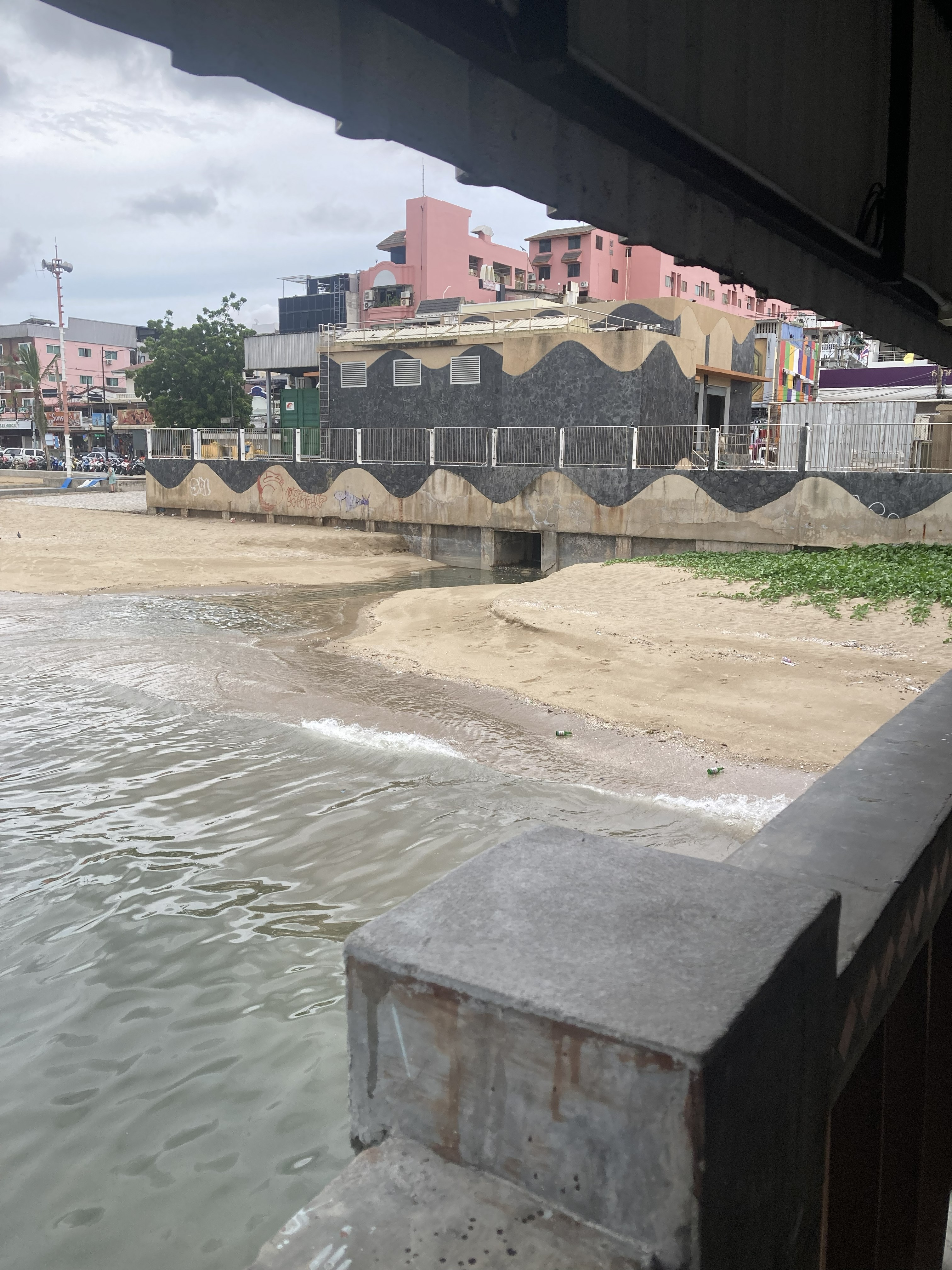 Sewer Outlet into Ocean Near Pattaya Beer Garden